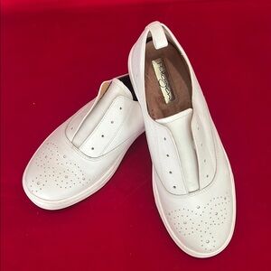 Halogen White Slip-On Sneakers
